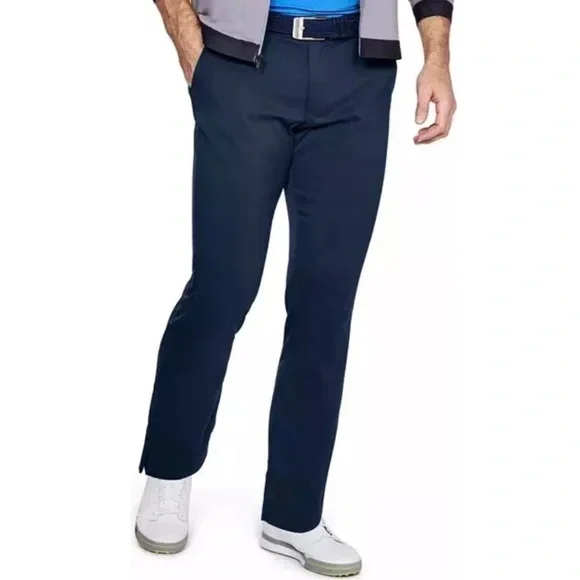 UNDER ARMOUR • Navy Blue Match Play Vented Pants - Picture 2 of 7